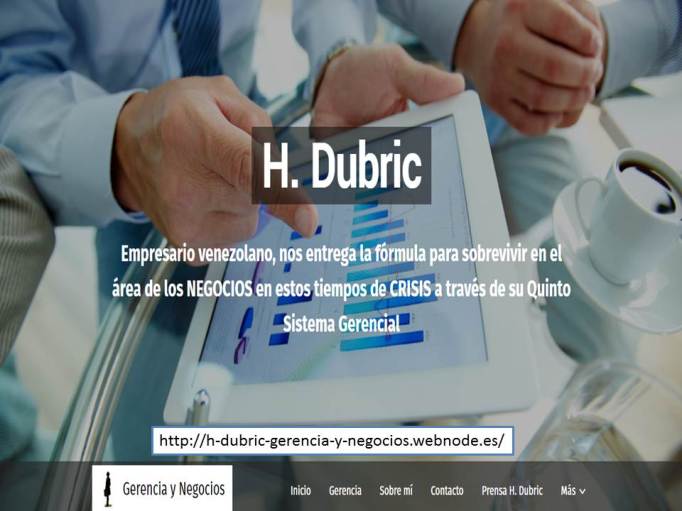 H. Dubric: Gerencia y Negocios, Fotogalería website